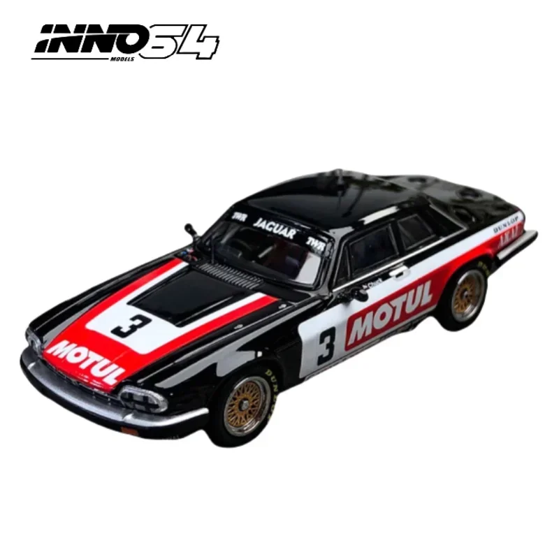 إينو 1:64 جاكوار XJ-S TWR # 3 نماذج محاكاة مصنوعة من السبائك، مجموعة ألعاب زخرفية للأطفال، لهدايا العيد للأطفال.