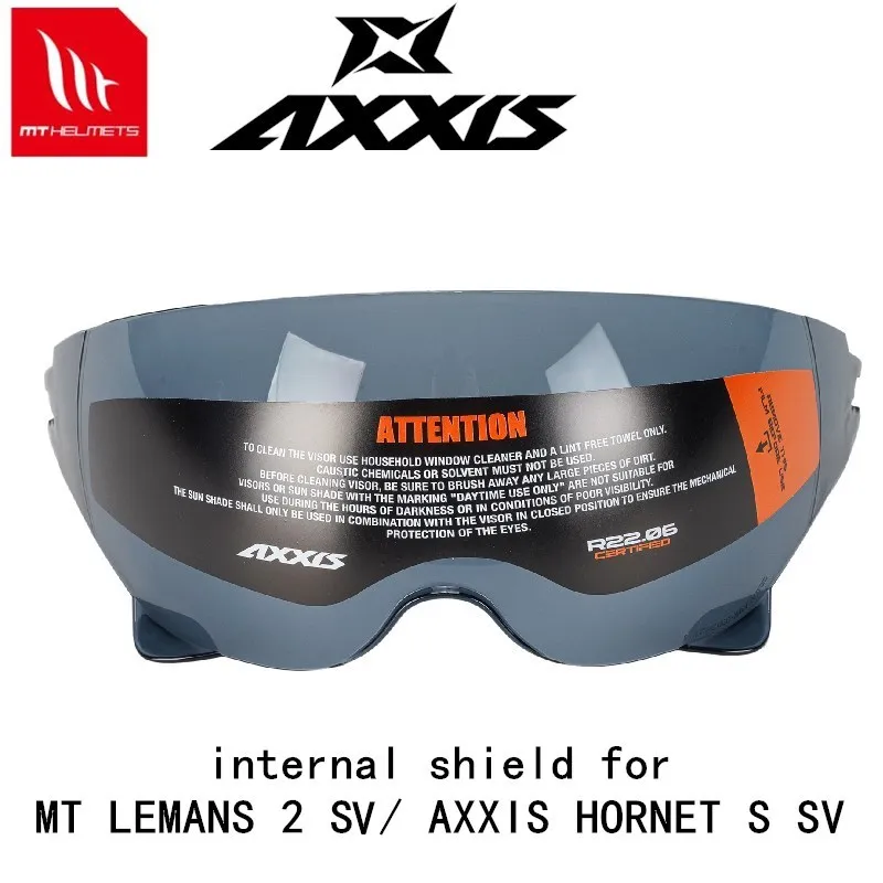 Original MT Lemans 2 S helmet internal shield AXXIS Hornet S SV Internal shield Replacement  helmet glass