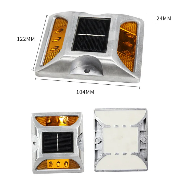 Aluminum Raised Pavement Solar LED Road Stud, Solar Led Road Reflector Cat Eye, Motorway Solar Road Stud Flashing Light