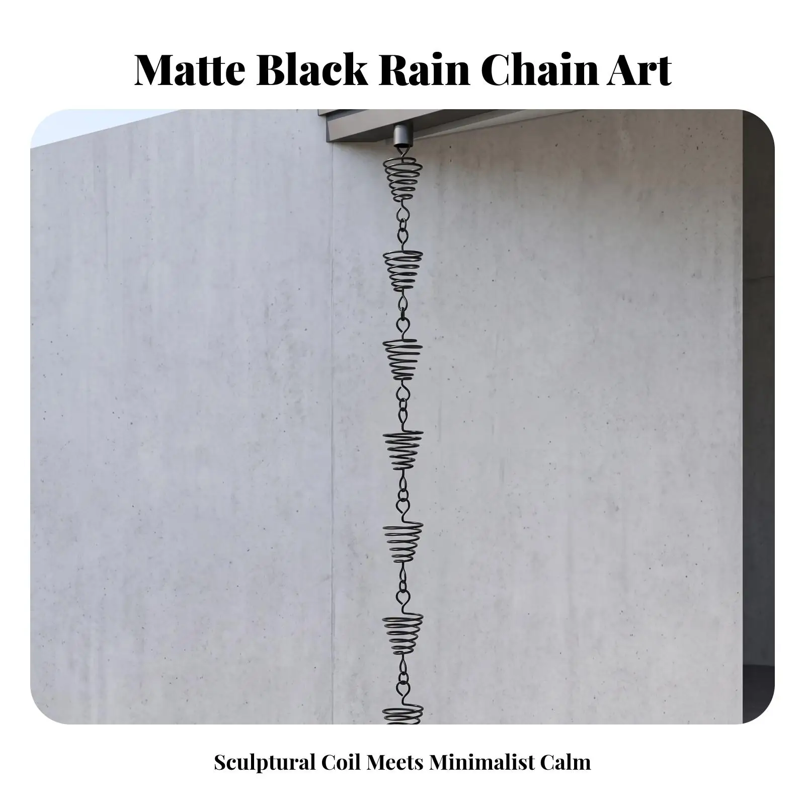 Decorative Rain Chain for Gutter Downspout Replacement Stainless Steel Bird Nest Cup Chain 1M Long Rust Resistant Outdoor
