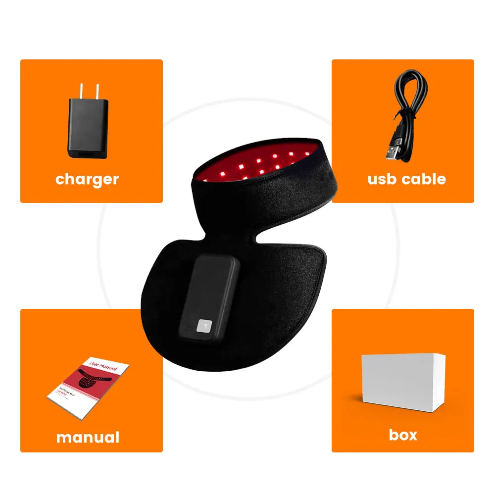 Built in Battery Infrared 660nm 850nm full body care Pad Home Salon Beauty Use Physical belt Wearable Red Light Therapy Neck