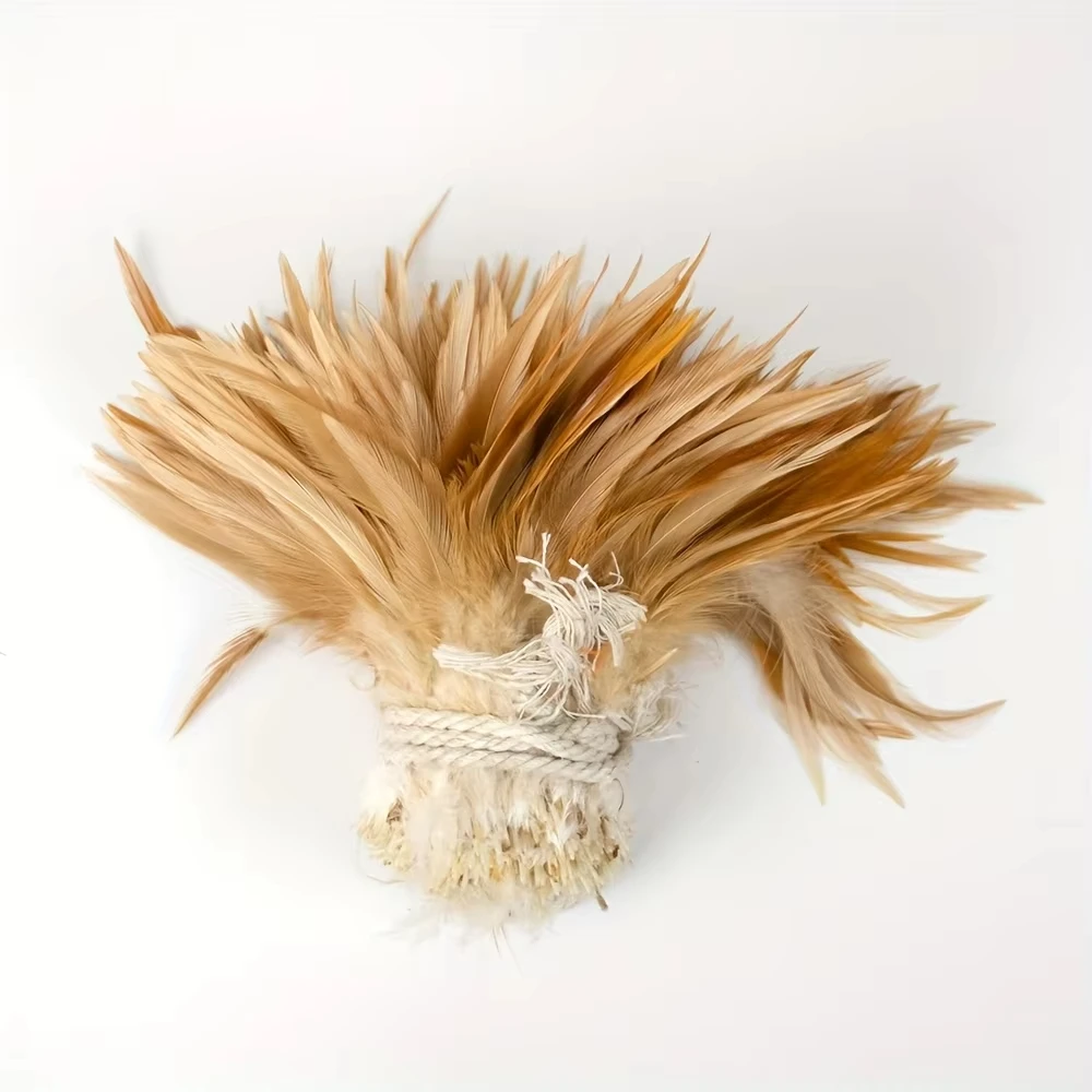

1 Roll Chicken Feathers for Crafts Jewelry Handicrafts Decoration Fly Tying Materials DIY Needlework Carnival Accessories Decor