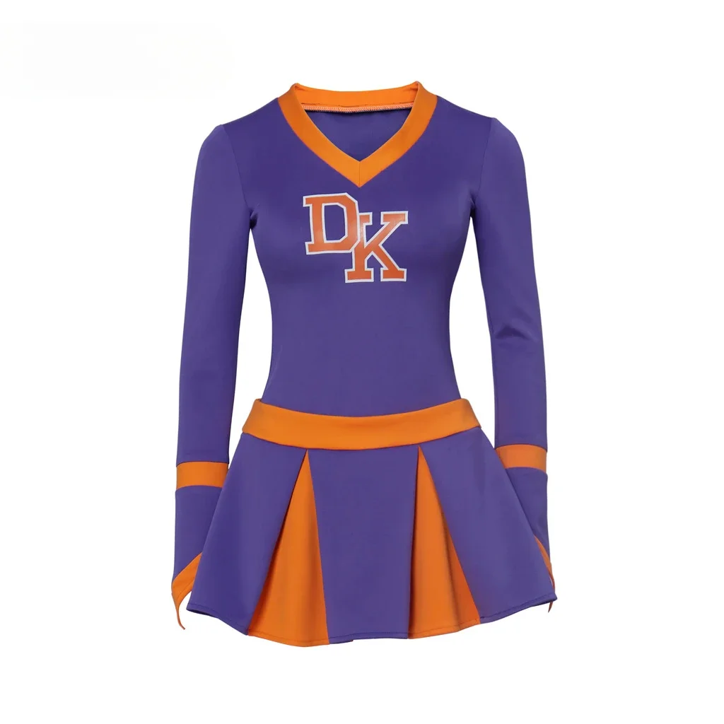 Megan Fox Jennifer's Body Cheerleader Traje Jennifer Check Roxo Cheerleading Uniforme High School Cheerleading Terno 2025 Hot