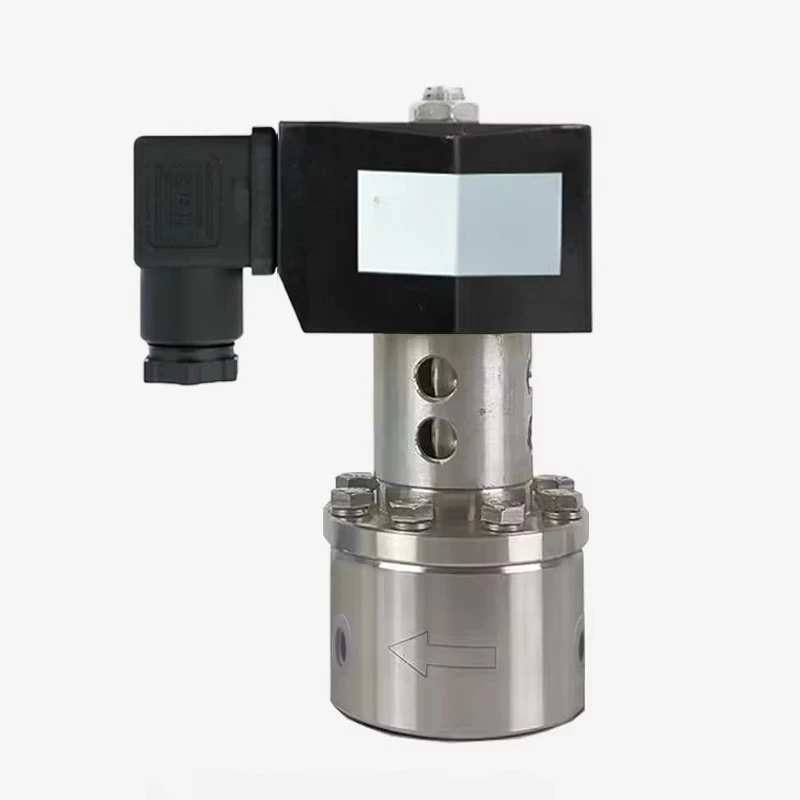 

Криогенный электромагнитный клапан из нержавеющей стали SS304, 24VDC, с удлиненным штоком, для сверхнизких температур, многопортовый тип