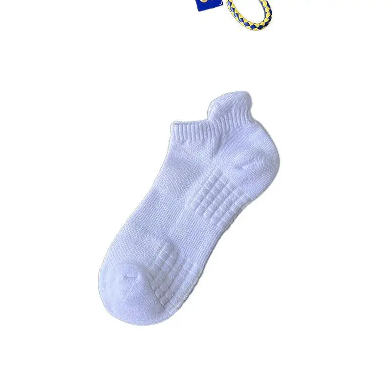 1/5/10 Pairs Unisex Cotton Sports Socks Thick Cushioned Sweat Absorbent Low Cut No Show Basketball Ankle Socks view 5
