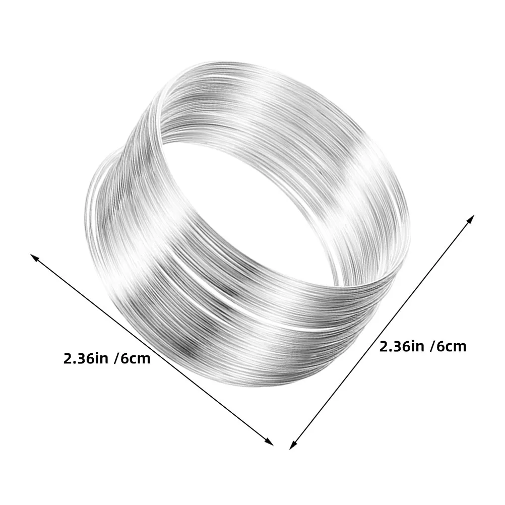 4 Rolls Memory Wire Flexible Bendable Wire for DIY Jewelry Making Bracelets Necklaces Rings Earrings Beading Cord - view 6