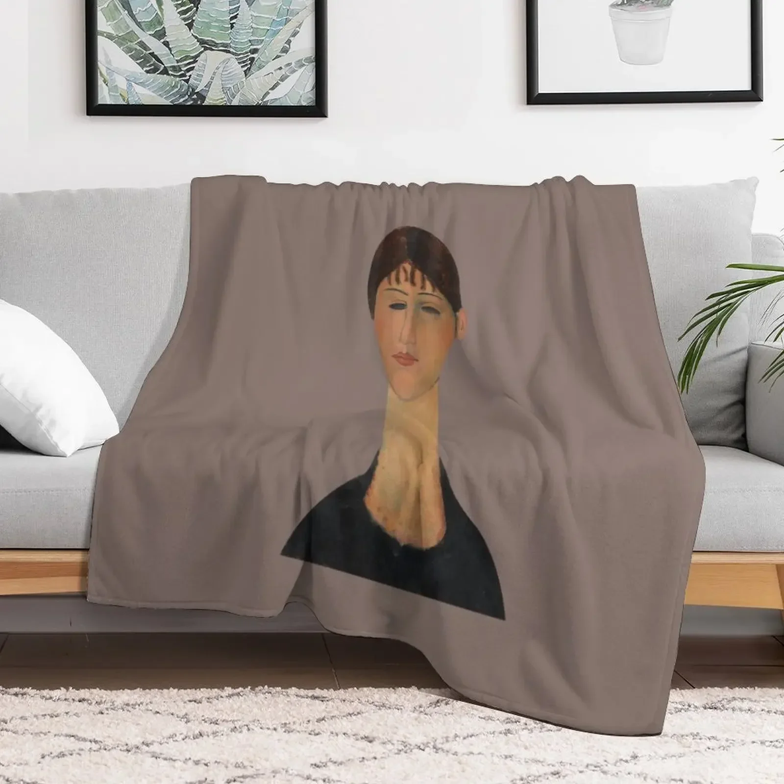 Amedeo Modigliani - Portraits Throw Blanket cosplay anime Softest Blankets