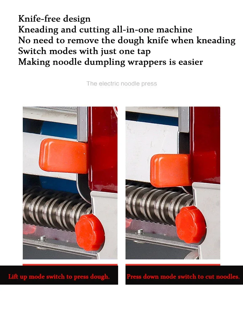 180Type Auto Noodles Cutter electric fresh pasta maker machine processing Dough Roller sheeter kneading dumpling wrapper cuttin