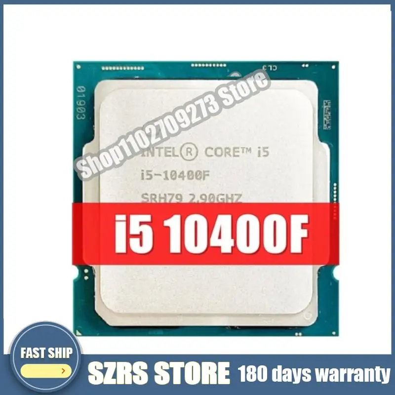 Processeur Int@l Core i5-10400F 2.9GHz d'occasion, 6 cœurs, 12 threads, 65W, LGA 1200, sans ventilateur test ok