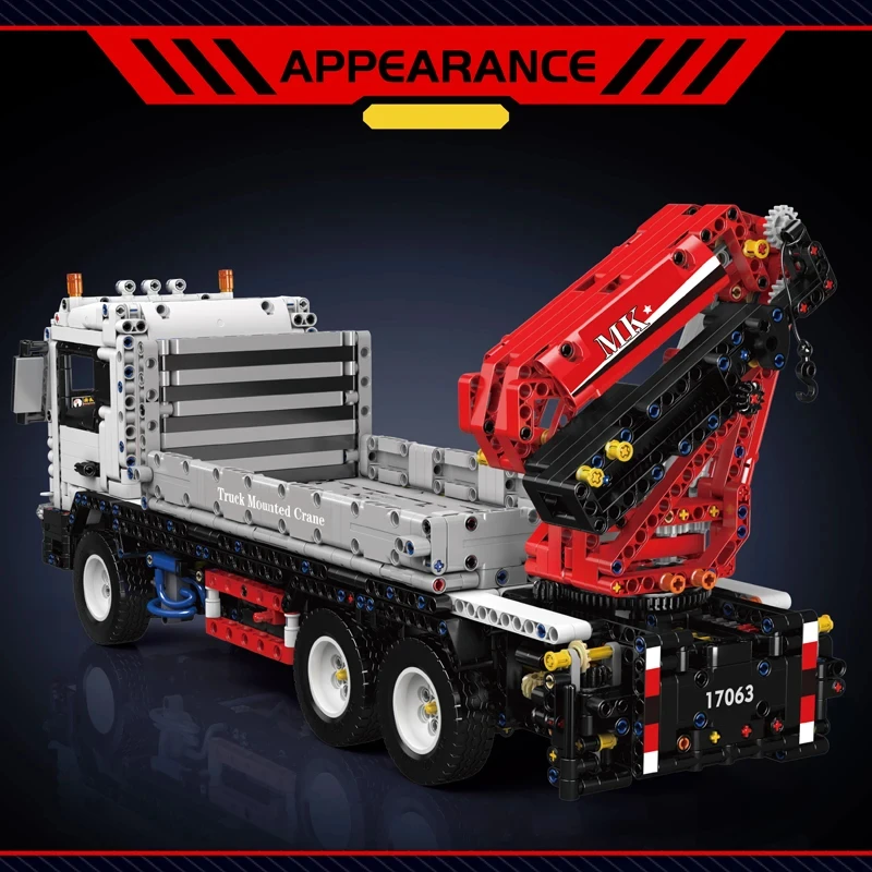 NEW 2530PCS Technical Remote Control Truck Mounted-Crane Building Block Assembly Car Brick Toys Kids Christmas Gift Boys