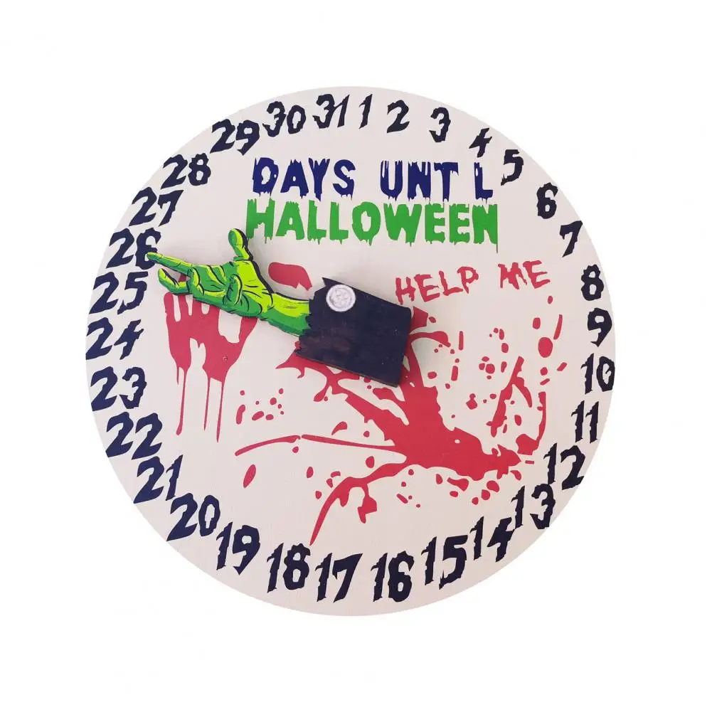 

Halloween Ornament Halloween Countdown Calendar Spooky Halloween Countdown Decor Wooden Advent Calendar Countdown for Festive