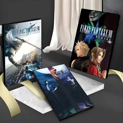 Final Fantasy Game Vintage Poster PC Hot Poster Art HD Canvas AAA Advanced Aesthetic Printing Paper Wall Art For Living Room Hom