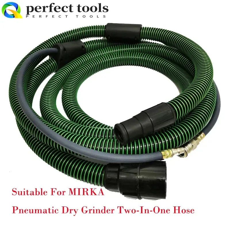 

Подходит для шлифовального автомобиля MIRKA, пневматическая сухая шлифовальная машина «два в одном», 5,5 м, вакуумный шланг, ведро для пыли, пылесос