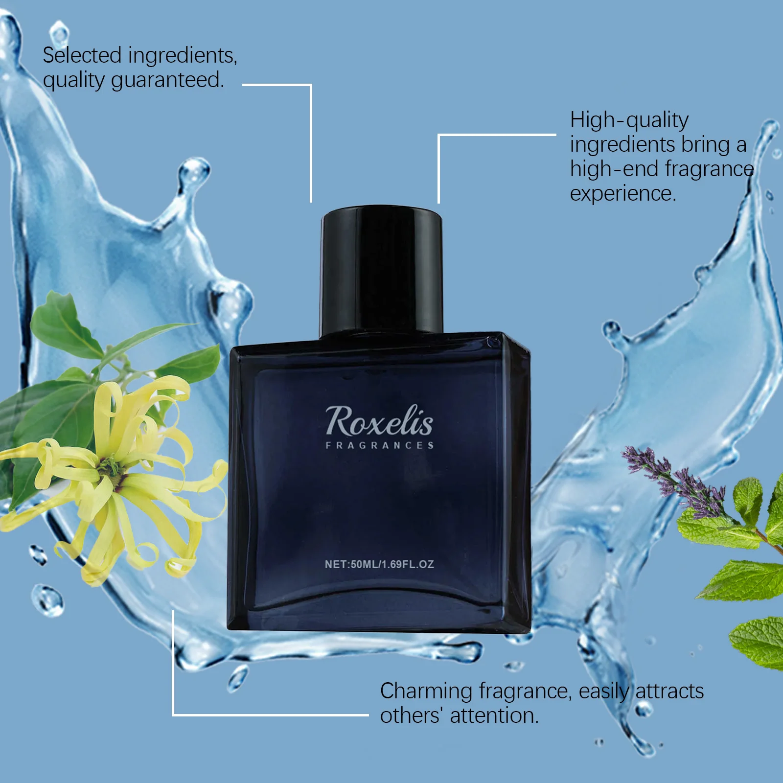 عطر روكسيليس الساحر للرجال سحر الرجال جو المواعدة الثقة تعزز العطور الطبيعية الطازجة الإصدار الدائم