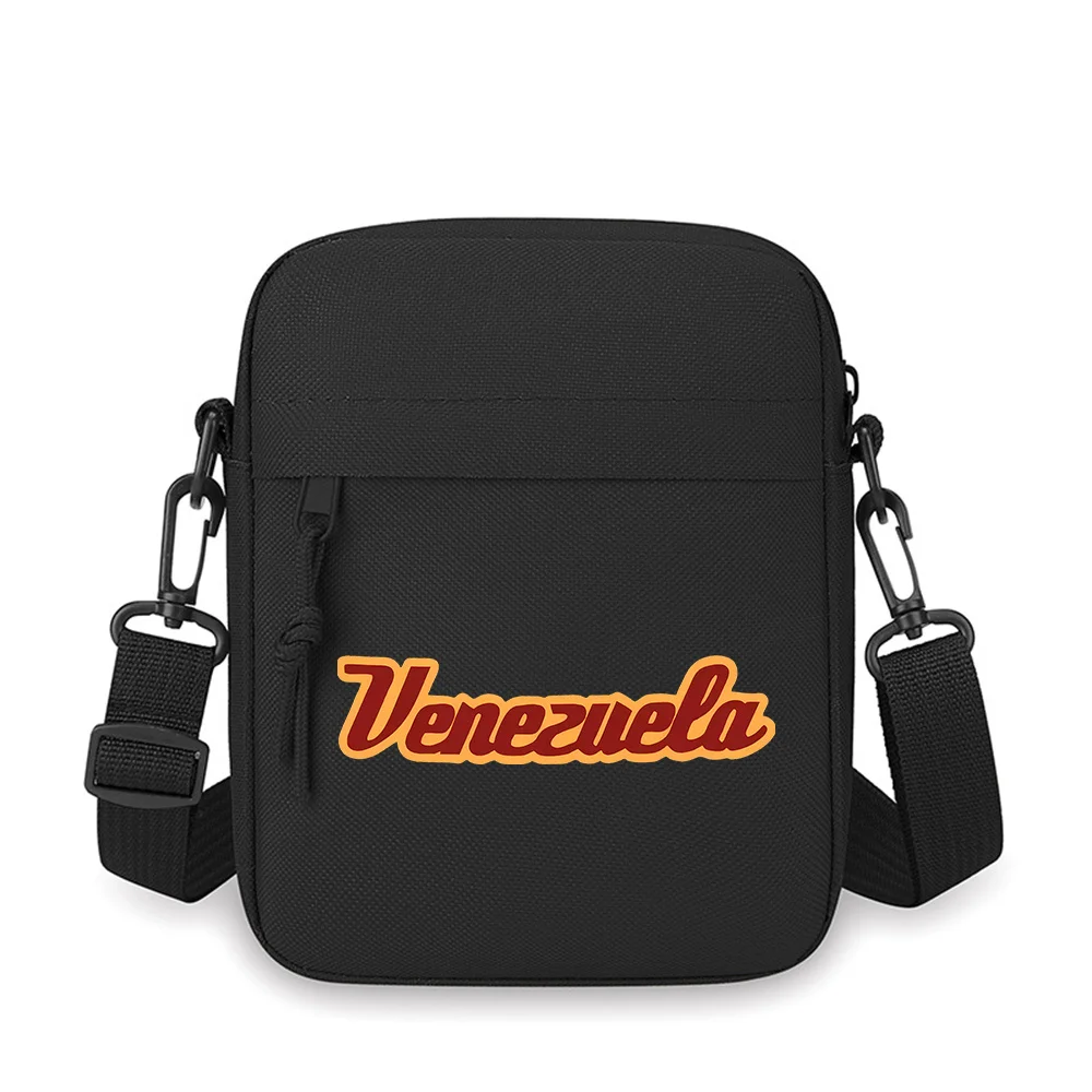 

Venezuela script classic retro style Men Crossbody Bag Single Shoulder Women Cartoon Anime Film Printing Design Unisex