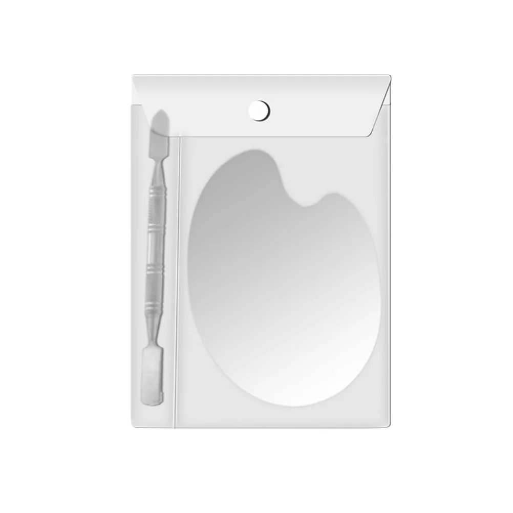 Paleta de maquillaje para decoración de uñas, herramienta de bricolaje con forma de arco para base, lápiz labial, mezcla, Kit de belleza profesional, 1 Juego