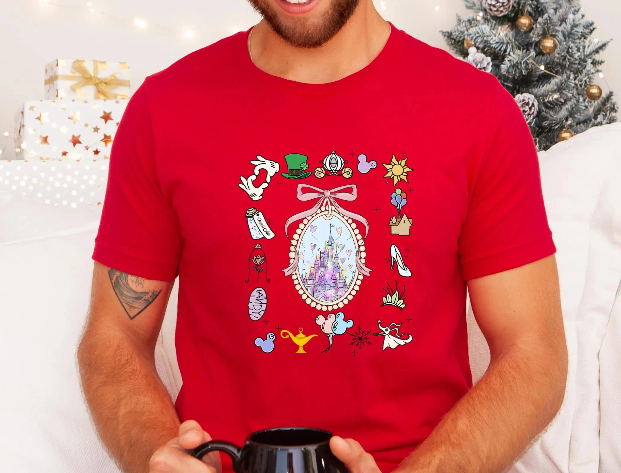 قميص ديزني السحري لشخصيات القلعة كوكيت، تي شيرت Jas and Gus Flounder Pascal، مطابقة رحلة عائلية من ديزني لاند #2