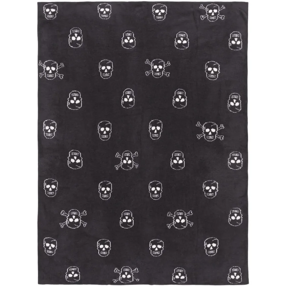 Skull Throw, warm Throw Blanket, Soft Blanket,54” x 72”Suitable for keeping warm in bedrooms, living rooms, sofas