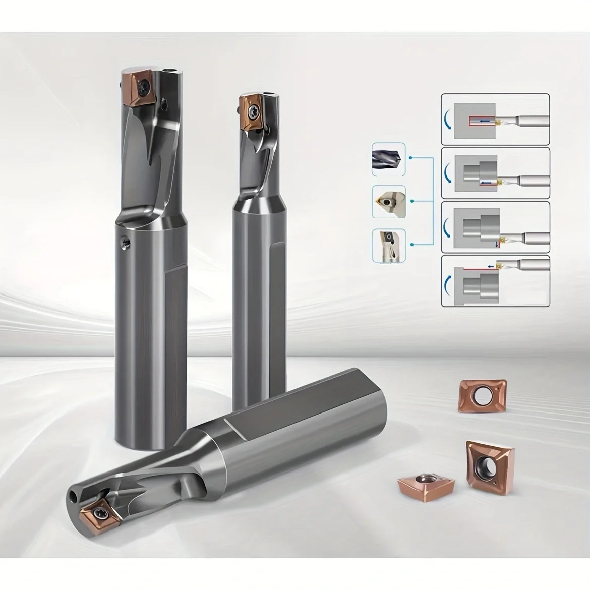 TCAP series 08R 10R 12R 14R 16R 20R 2.25D 3.25D XCMT Drilling turning boring integrated multi-function drill Multi-purpose