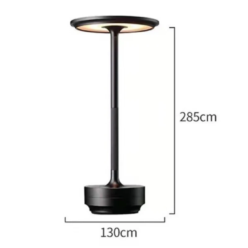 Retro luz de mesa portátil simples carregamento lâmpada mesa para restaurante bar quarto luzes à prova dusb água usb atmosfera toque iluminação