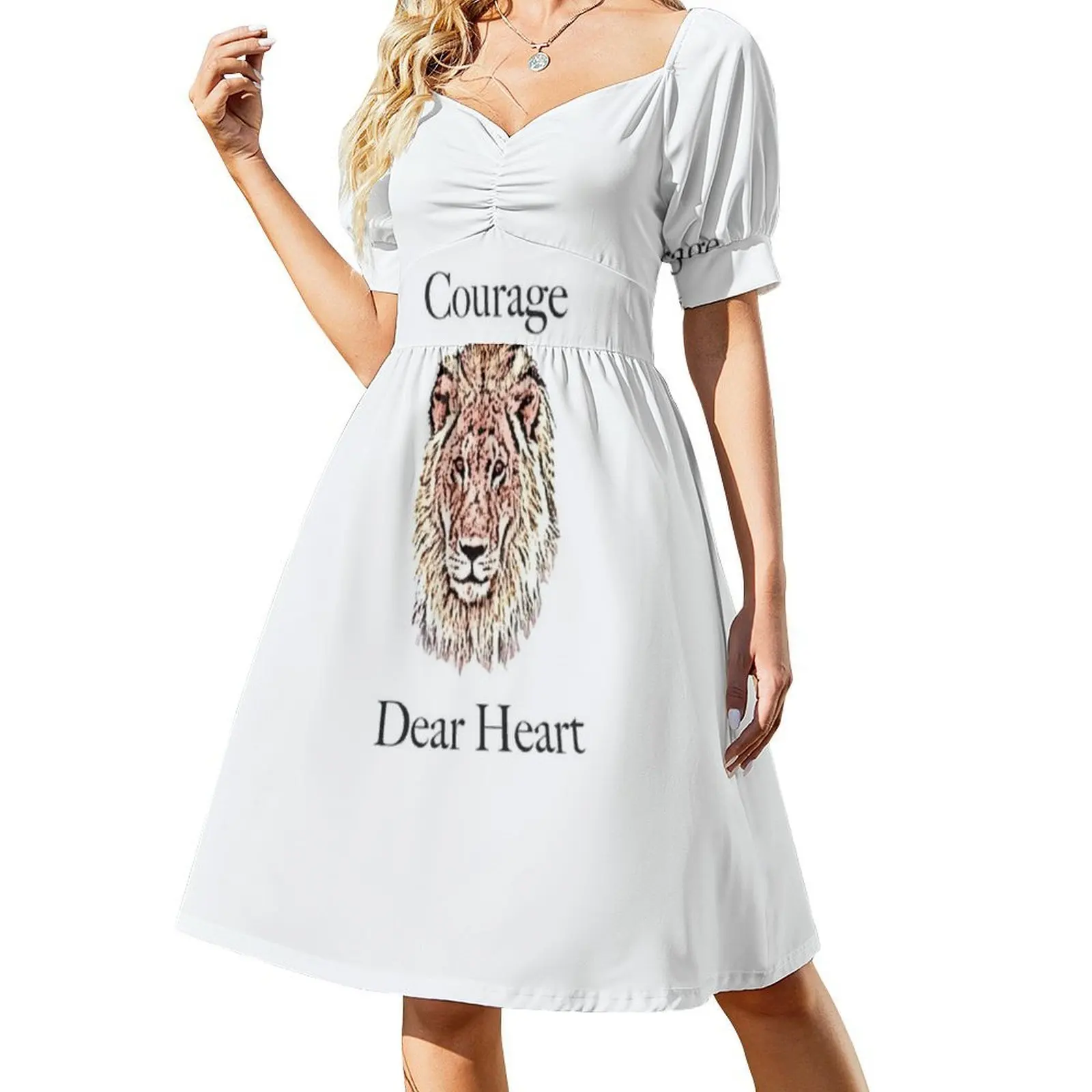 Aslan-Dear Heart Sexy Vacation Dress For Women Beach Party Birthday Mini Dress Aslan Dear Heart Chronicles Of Narnia C Female