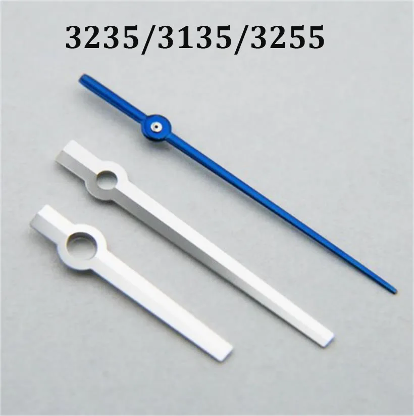 For 3235 3135 3255 Movements Blue Baked Watch Hands Hour Minute Second Three Needle Non Luminous Watch Pointer Watch Accessories