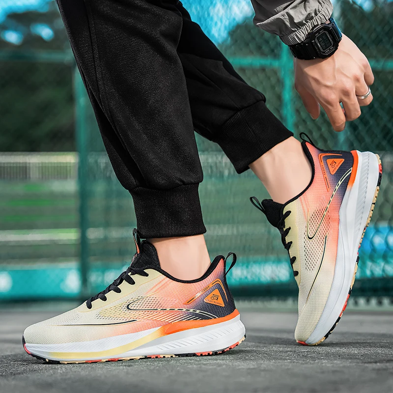 Men's Lightweight Luxury Golf Shoes, Outdoor Mesh Breathable Fitness Jogging Shoes, Men's Fashionable Golf Shoes