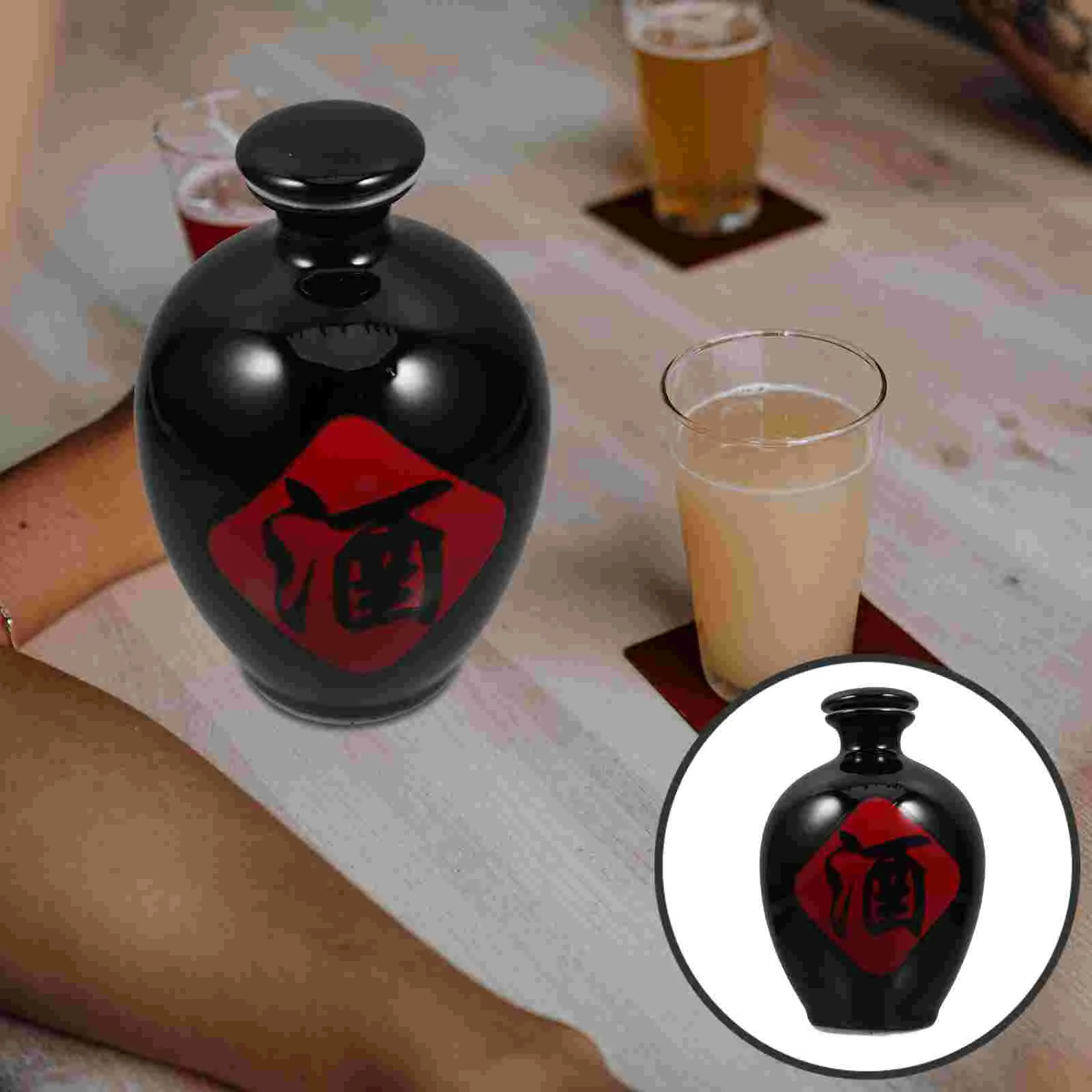 Japanese Decanter Ceramic Bottle Wei Wuxian Cosplay Drink Carafe Hip Flask