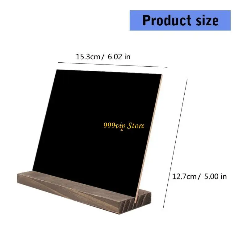 C90C Small Blackboard Sign with Stand Message Board Table Number Sign