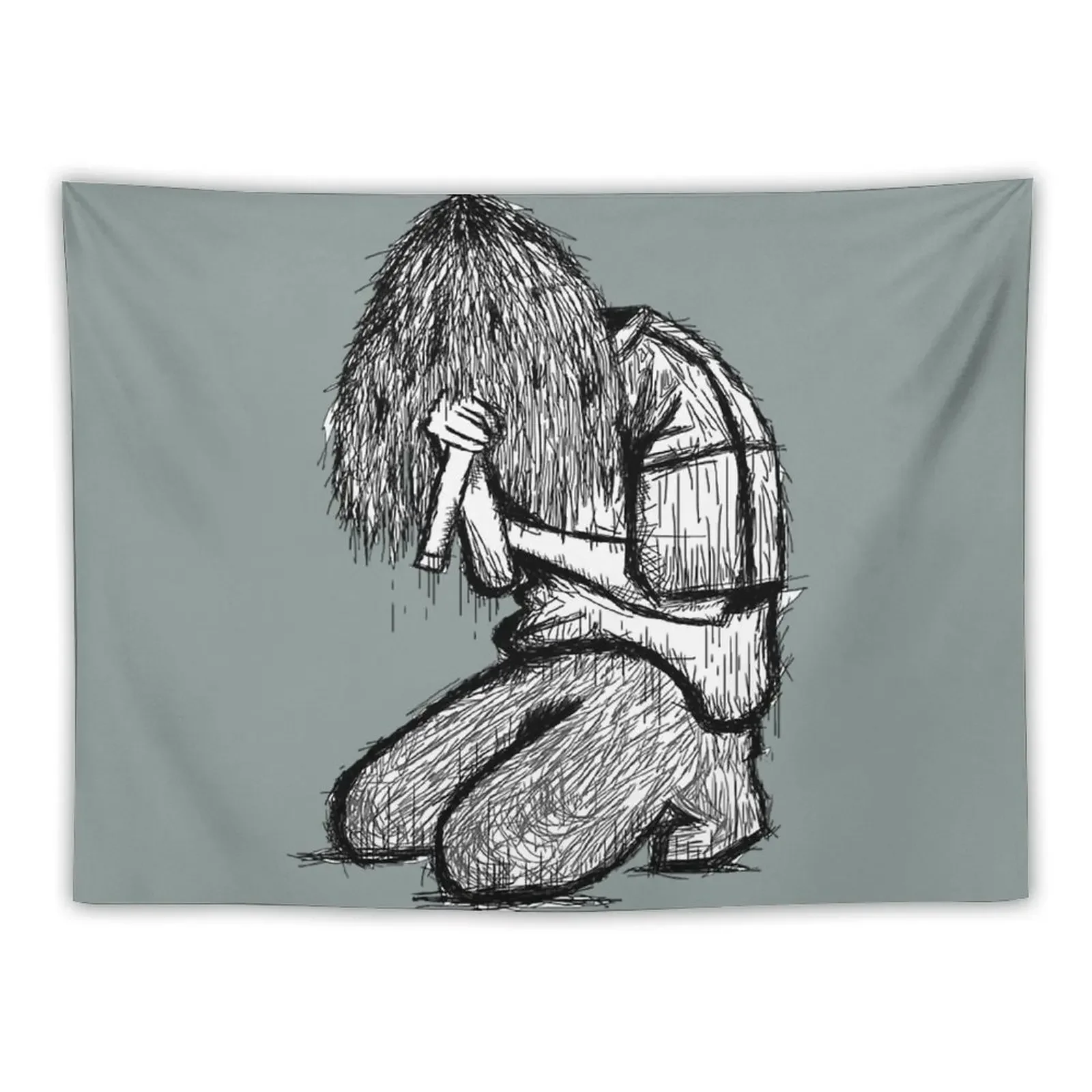 

Teamsesh Bones drawing Tapestry Room Decor Korean Style Outdoor Decoration Decor For Room Tapestry