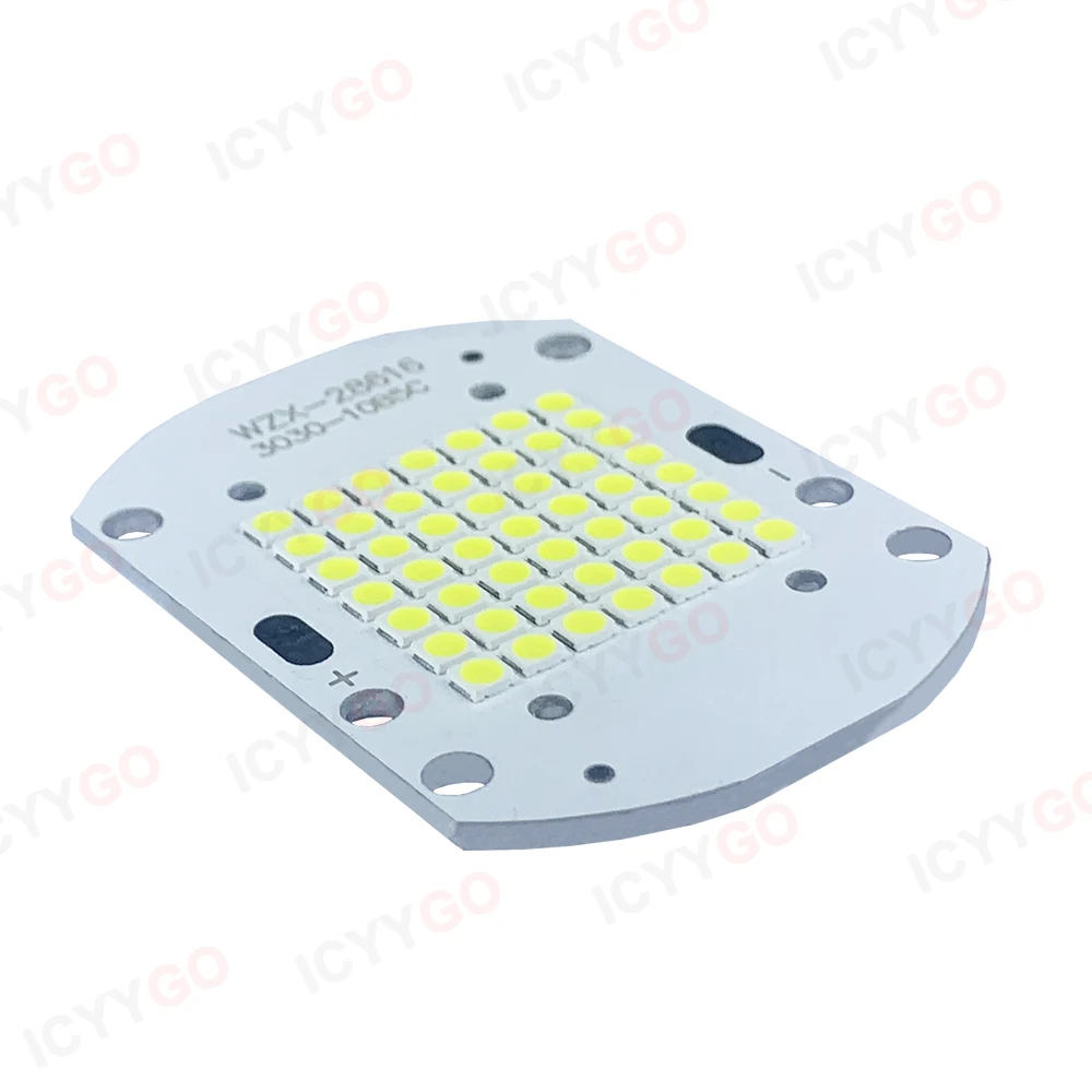 Imagem -05 - Holofote Led 50w Smd3030 Dc3032v 15180v 1350ma Luz Led Placa Pcb Led Placa de Fonte de Luz Integrada Substrato de Alumínio