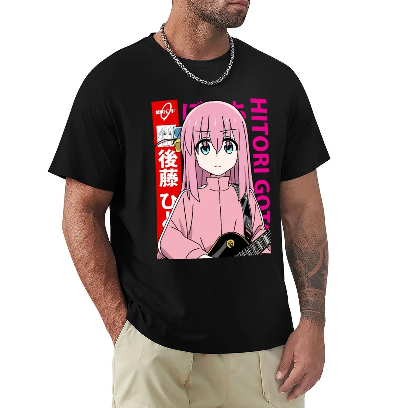 Hitori Bocchi Gotoh T-Shirt Casual All Match Short Sleeve T-Shirt