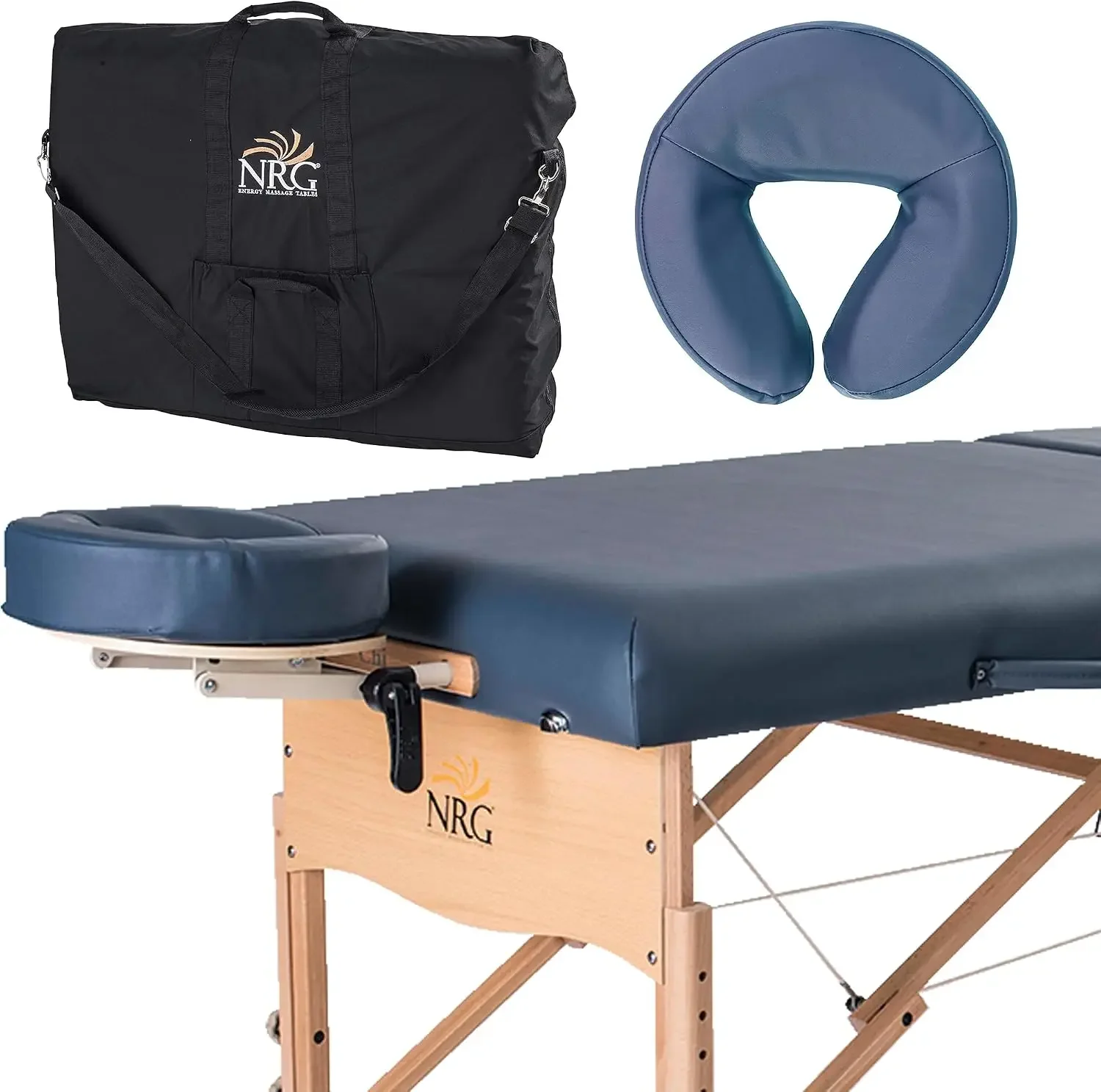 Portable Massage Table Package Agate - Folding Lightweight Professional Massage Spa Bed, Face Cradle, Double Wheel Knobs