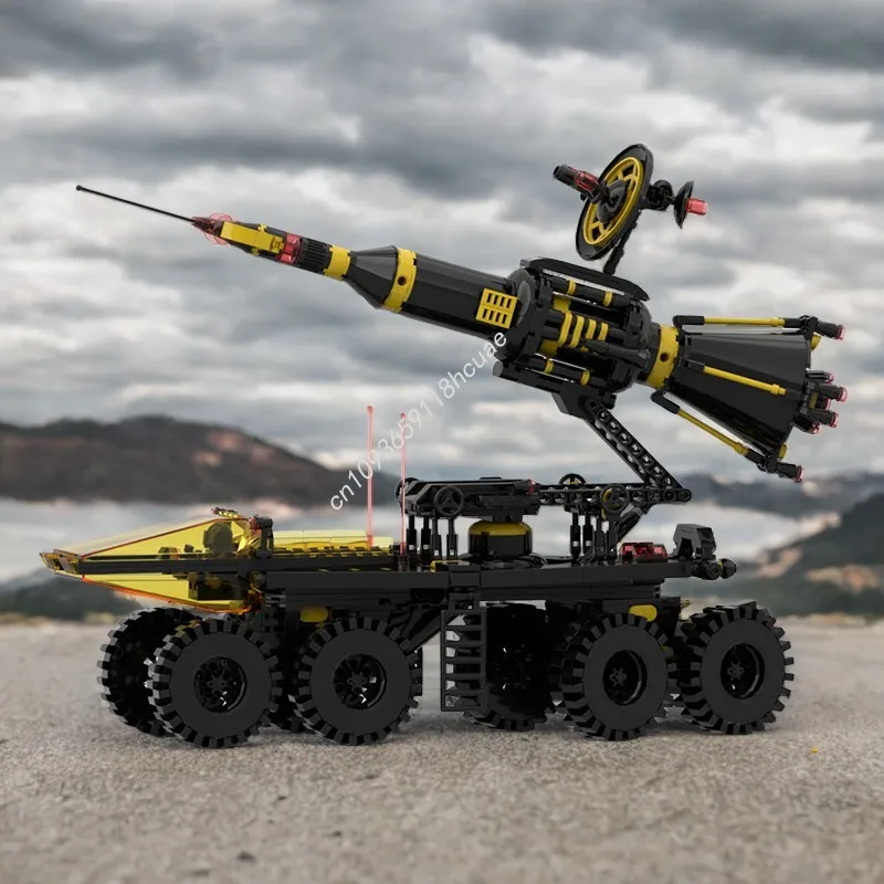 

862 шт. мобильный ракетный транспорт Blacktron I Moc строительные блоки развивающие игрушки «сделай сам» для детей развития операционных навыков