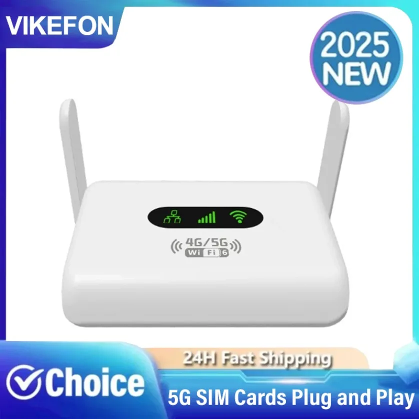 

LTE Router 300Mbps Modem 4G WiFi6 Router 4G WiFi Portable Router Compatible with Non-Contract 5G SIM Cards Plug and Play