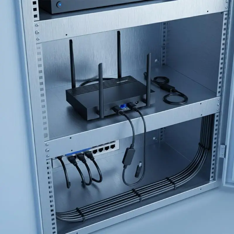 Router WiFi Rebooter 60CM with 24H Auto Power Off Reset DC 5V 15V for Reliable Network Connection Home Office