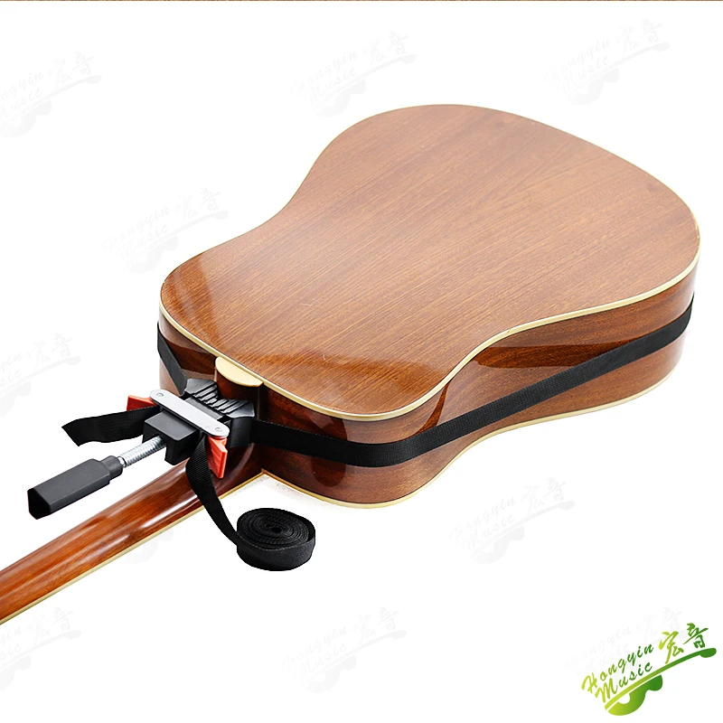 HUATOOL Guitar Top & Back Crack & Separation Repair Gluing Jig, Luthier Fixture for Acoustic Guitar Panel Opening Seam Bonding