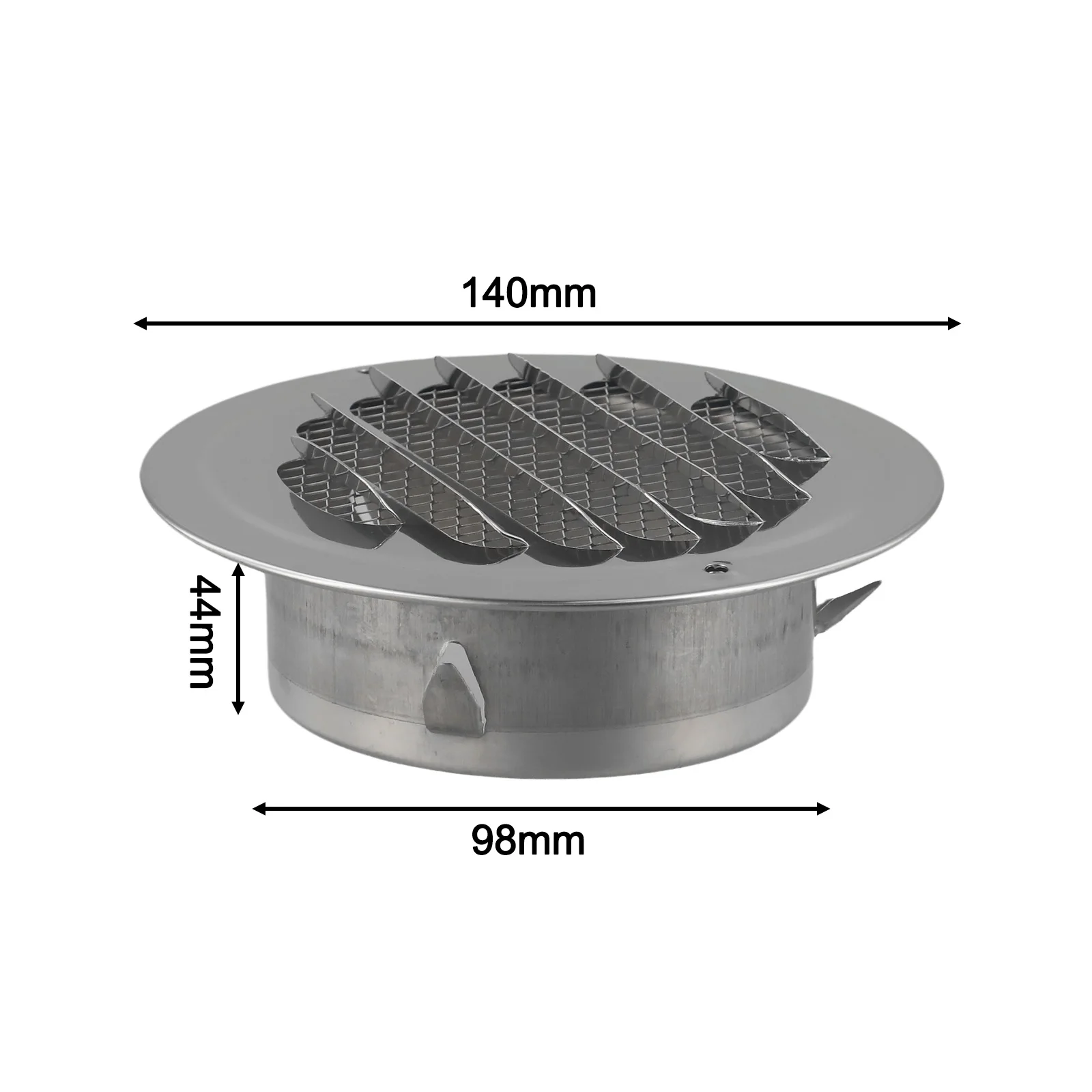 70-300mm Stainless Steel Wall Ceiling Air Vent Exhaust Hood Ducting Ventilation Waterproof Vents Cap Exhaust Grille Cover
