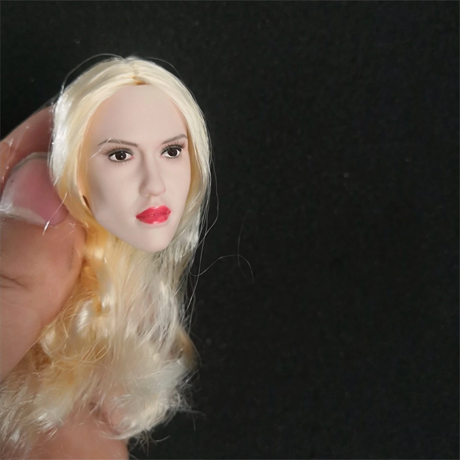 1/6 Scale Blonde Hair America Max Head Carved Fit 12'' Pale TBLeague Phicen Action Figure Body