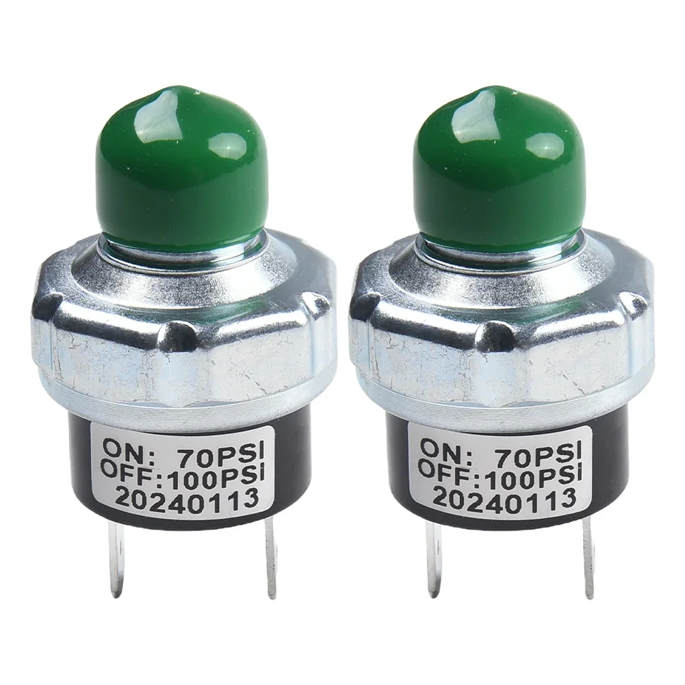 2pcs 70 100 PSI Air Compressor Pressure Switch with 1/4 NPT Thread Compatible with 12V 24V DC Compressors for Train Air Systems