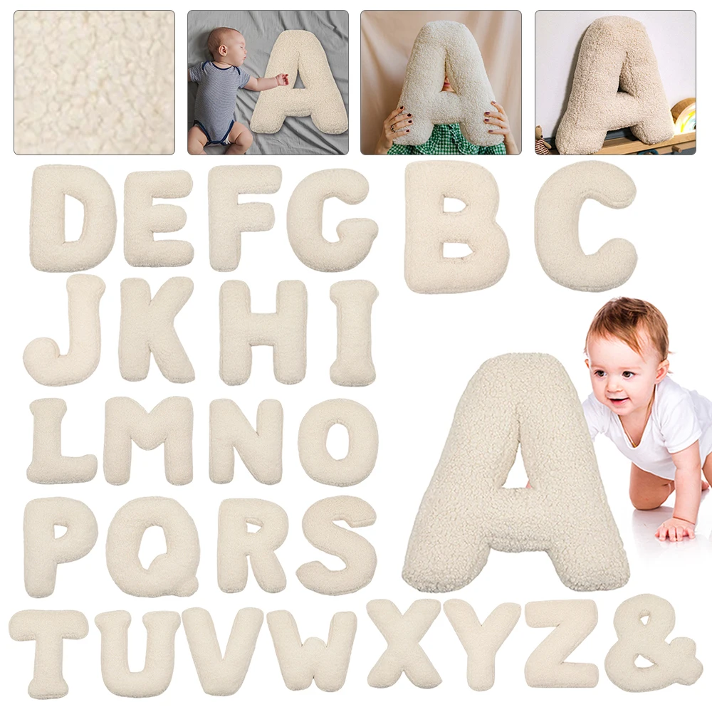 Englisch Brief Kissen Plüsch Zeug Kissen dekorative Alphabet Kissen gefüllt Wurf kissen Sofa Kissen für Wohnzimmer Sofa Geschenk