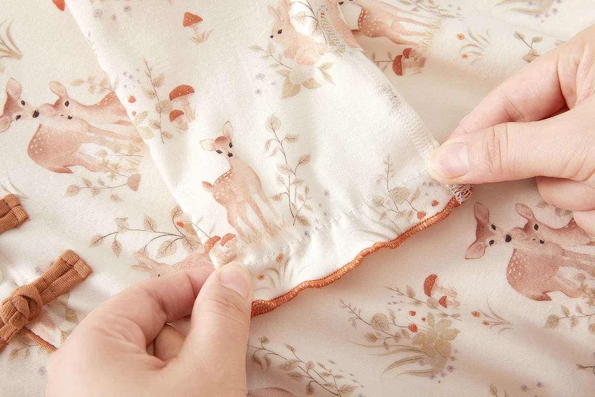 رومبير للأطفال من القطن الخالص على طراز الربيع والخريف للفتيات الصغيرات، النسخة الكورية الصينية العصرية، ملابس لجميع المواسم، ملابس الحبس لحديثي الولادة، نيسيي