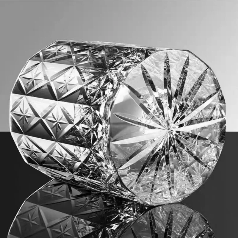 Высококачественный стакан для виски Edo Kiriko в японском стиле K9, хрустальное стекло, старомодные коктейльные бокалы ручной работы с гравировкой, тяжелые