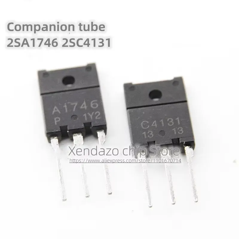 A pair/lot 2SC4131 C4131 2SA1746 A1746 TO-3PF package Audio Power amplifier matching tube