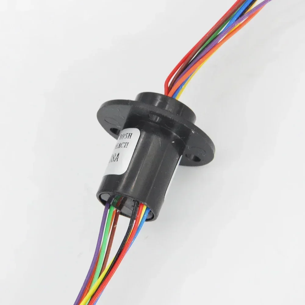 Imagem -06 - Micro Girar Anel Deslizante para Modelo de Escavadeira rc Faça Você Mesmo Ptz Gimbal Anéis Coletor Elétrico 2a Diâmetro 12.5 mm 12 e 18 Canais
