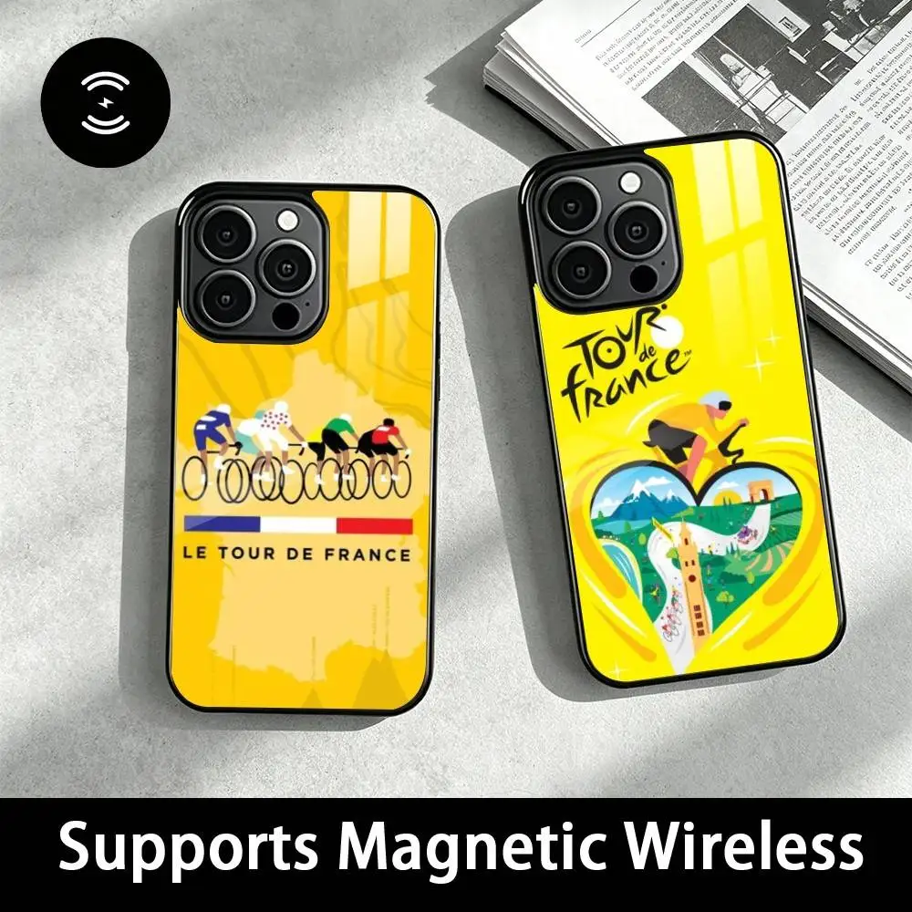 T-Tour de France  Phone Case For iPhone18,17,16,15,14,13,12,11 Plus,Pro Supports Magnetic Wireless Charging