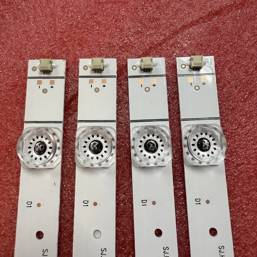 

4pcs/set LED Strip For 12LED HISENSE PC65333A 55R6E 1201969 SJ.H0.D5501201-3030BS-M-HF