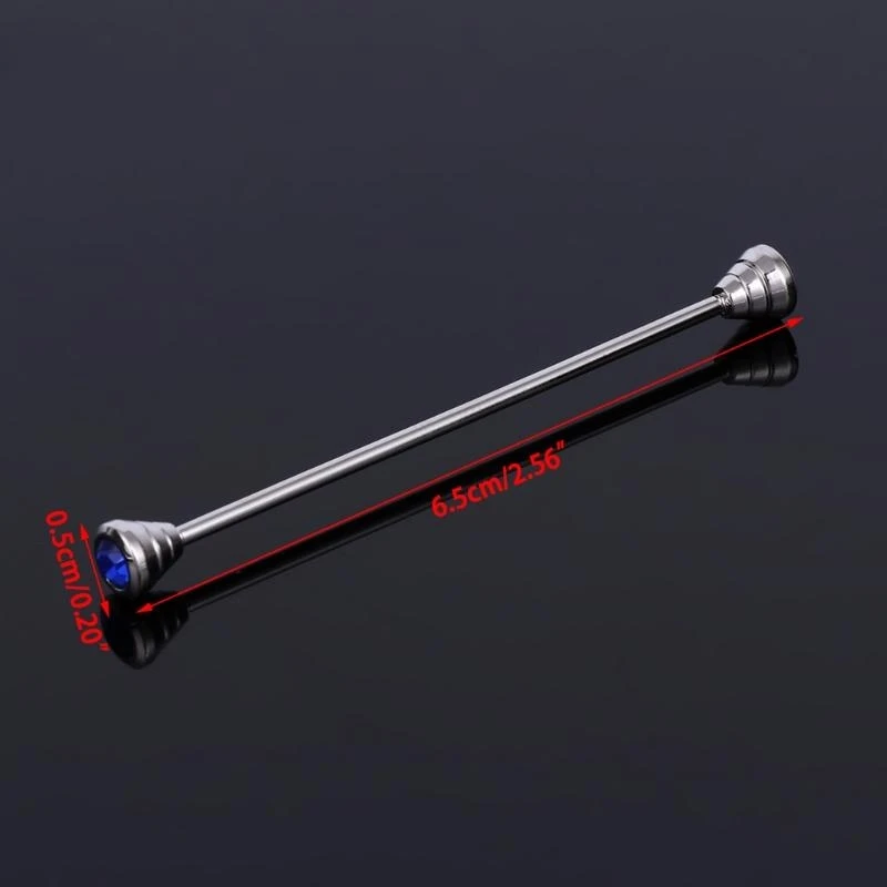 U4LF Mens Shirt Collar Pin Necktie Tie Clip Clasp Brooch Bar Barbell Lapel New