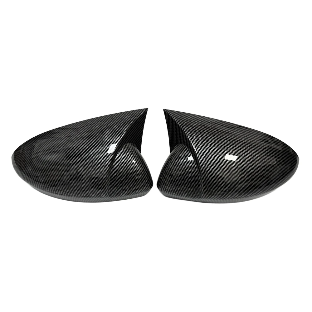 For Renault Megane 4 MK4 2016-2020 Car Rearview Side Mirror Cover Wing Cap Sticker Exterior Door Case Trim Carbon Fiber Auto view 4
