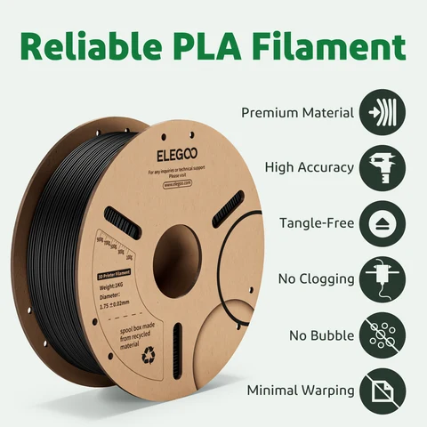 ELEGOO PLA+ нить для 3D-печати 1.75 мм
